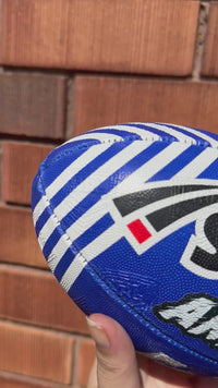 Load and play video in Gallery viewer, Personalised Canterbury Bulldogs Official NRL Ball (11inch mini ball)
