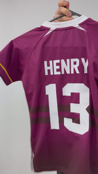 Load and play video in Gallery viewer, Personalised Brisbane Broncos NRL Jersey 2026
