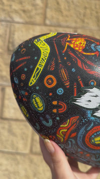 Load and play video in Gallery viewer, Personalised Indigenous All Stars 2025 Official NRL Ball (Size 5)
