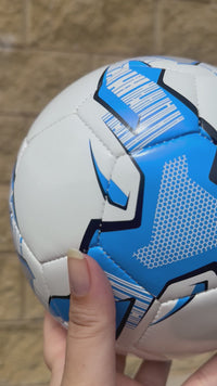 Load and play video in Gallery viewer, Personalised Mi-Ball Blue Soccer Ball (Size 3, 4, 5)
