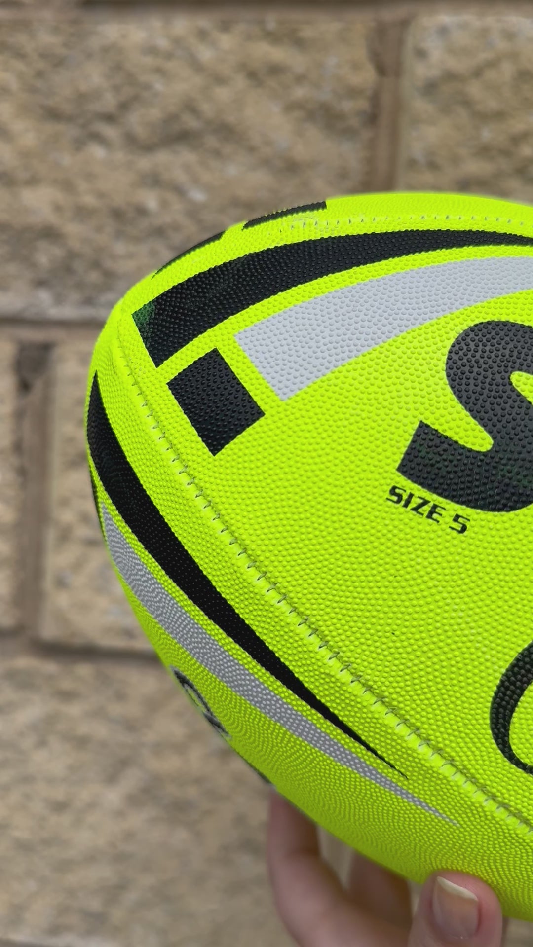 Personalised Yellow Steeden Rugby League Balls (Size 5)