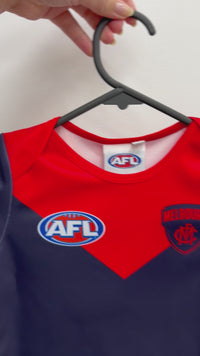 Load and play video in Gallery viewer, Personalised Melbourne Demons AFL Toddler Guernsey
