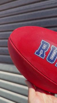 Load and play video in Gallery viewer, Personalised Mi-Ball AFL Football - Red (Size 3, 4, 5)
