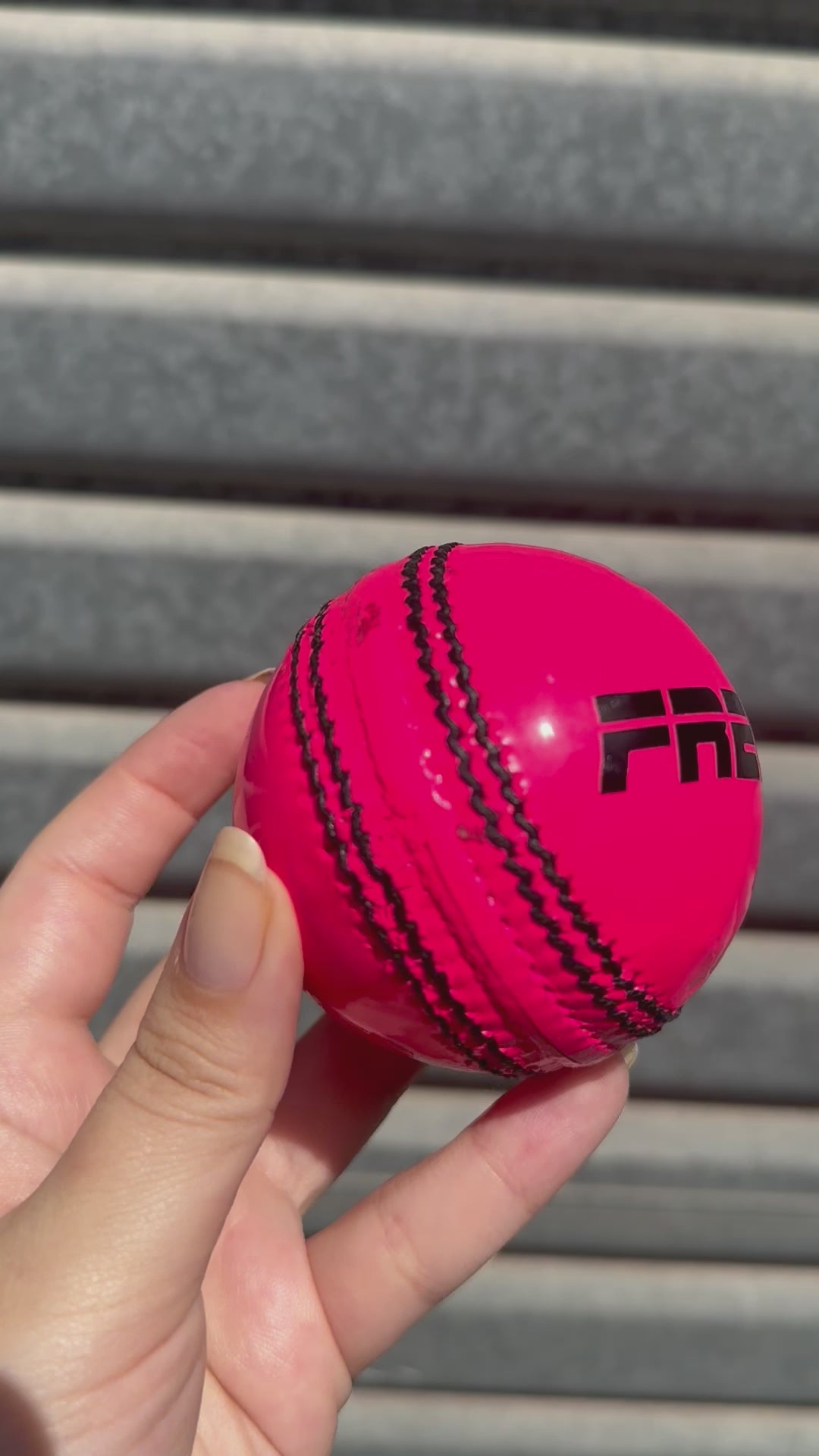 Personalised Pink Cricket Ball