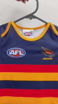Load and play video in Gallery viewer, Personalised Adelaide Crows AFL Toddler Guernsey
