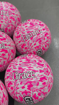 Load and play video in Gallery viewer, Personalised Gilbert Pluto Mini Netball (Mini)

