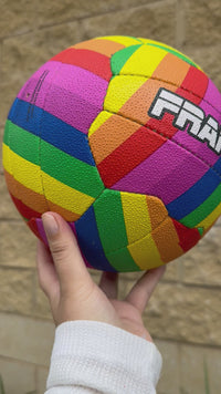 Load and play video in Gallery viewer, Personalised Mi-Ball Envision Rainbow Netball (SIZE 4, 5)
