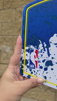 Load and play video in Gallery viewer, Personalised Wilson NBA Team Mini Basketball Hoop (Golden State Warriors)
