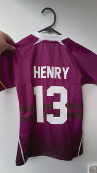 Load and play video in Gallery viewer, Personalised Brisbane Broncos NRL Jersey 2026

