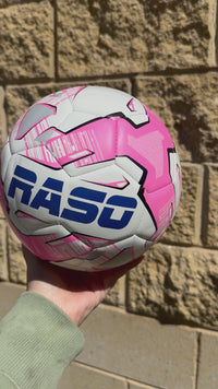 Load and play video in Gallery viewer, Personalised Mi-Ball Pink Soccer Ball (Size 3, 4, 5)
