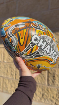 Load and play video in Gallery viewer, Personalised Indigenous All Stars 2026 Official NRL Ball (Size 5)
