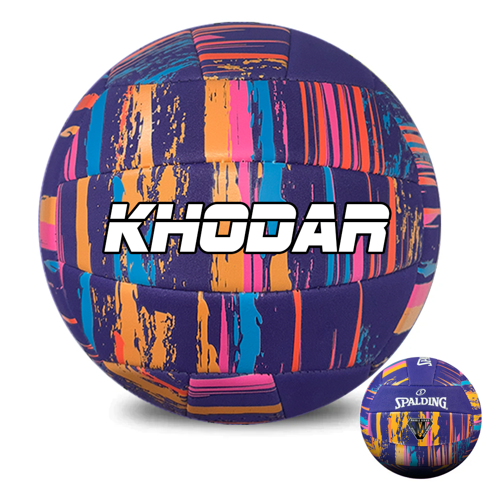 Personalised Spalding Purple Marble Volleyball (Size 5)