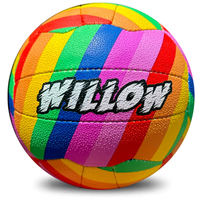 Load image into Gallery viewer, Personalised Mi-Ball Envision Rainbow Netball (SIZE 4, 5)
