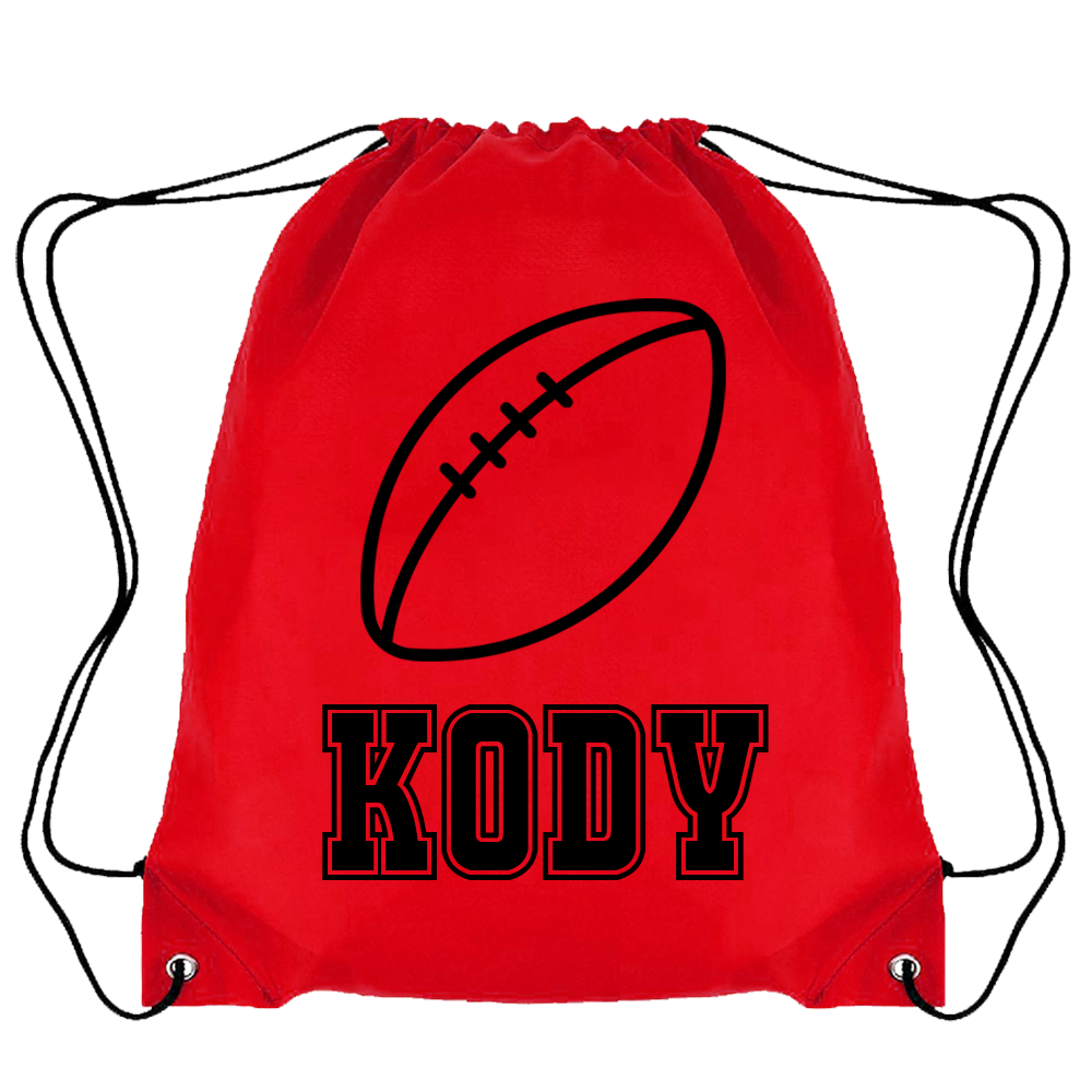 Personalised AFL Drawstring Bag