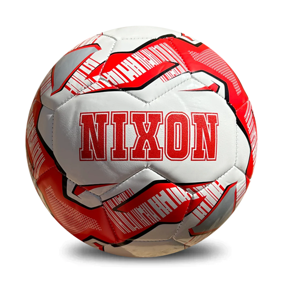 Personalised Mi-Ball Red Soccer Ball (Size 3, 4, 5)