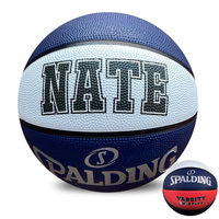 Load image into Gallery viewer, Personalised Spalding Rubber Basketball Red/White/Blue TF-150 (Size 5)
