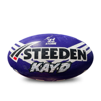 Load image into Gallery viewer, Personalised Melbourne Storm Official NRL Ball (11inch mini ball)
