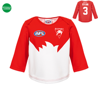 Load image into Gallery viewer, Personalised Sydney Swans AFL Toddler Guernsey
