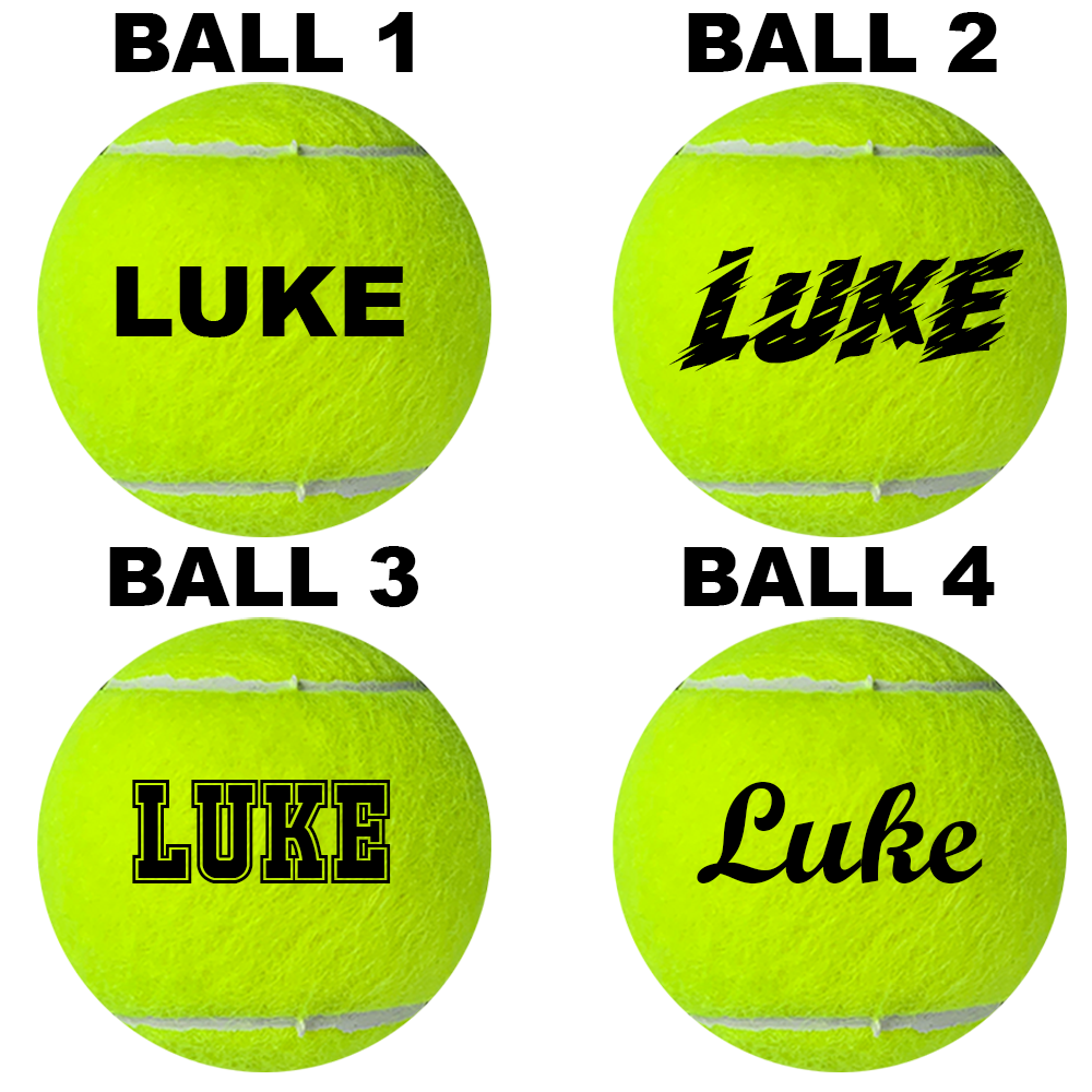 Personalised Slazenger Tennis Balls (4 Pack)