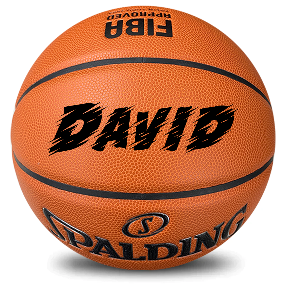 Personalised Spalding Precision TF-1000 Composite Leather Basketball (Size 7)