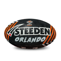 Load image into Gallery viewer, Personalised Wests Tigers Official NRL Ball (11inch mini ball)
