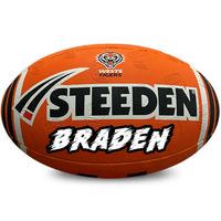 Load image into Gallery viewer, Personalised Limited Edition Wests Tigers Official NRL Ball (Size 5)
