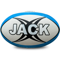 Load image into Gallery viewer, Personalised Gilbert Vector White/Blue Rugby Union Ball (Size 4)
