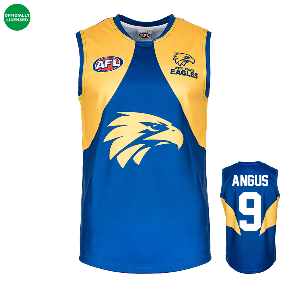 Personalised West Coast Eagles AFL Guernsey