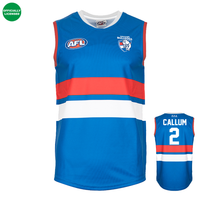 Load image into Gallery viewer, Personalised Western Bulldogs AFL Guernsey
