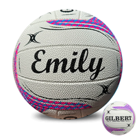 Load image into Gallery viewer, Personalised Gilbert White Spectra Netball (SIZE 4, 5)
