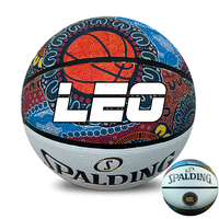 Load image into Gallery viewer, Personalised Spalding NBL White Indigenous Basketball (Size 5, 6, 7)
