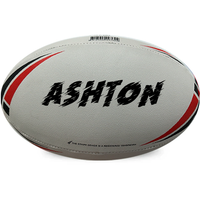 Load image into Gallery viewer, Personalised White &amp; Red Steeden Rugby League (size 5)

