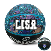 Load image into Gallery viewer, Personalised Spalding WNBL Purple Indigenous Basketball (Size 5, 6)
