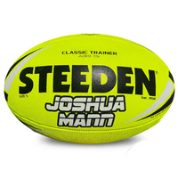 Load image into Gallery viewer, Personalised Yellow Steeden Rugby League Balls (Size 5)

