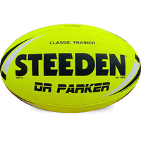 Load image into Gallery viewer, Personalised Yellow Steeden Rugby League Balls (Size 5)
