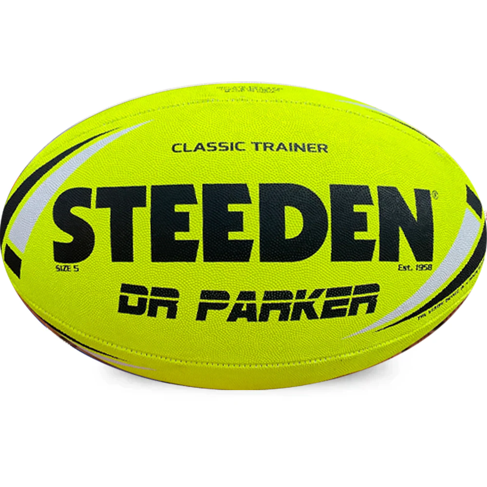 Personalised Yellow Steeden Rugby League Balls (Size 5)