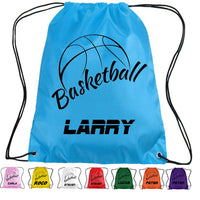 Load image into Gallery viewer, Personalised Basketball Drawstring Bag
