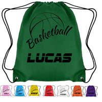 Load image into Gallery viewer, Personalised Basketball Drawstring Bag
