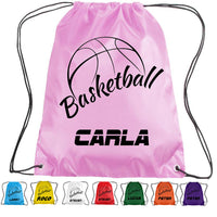 Load image into Gallery viewer, Personalised Basketball Drawstring Bag
