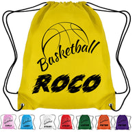 Load image into Gallery viewer, Personalised Basketball Drawstring Bag
