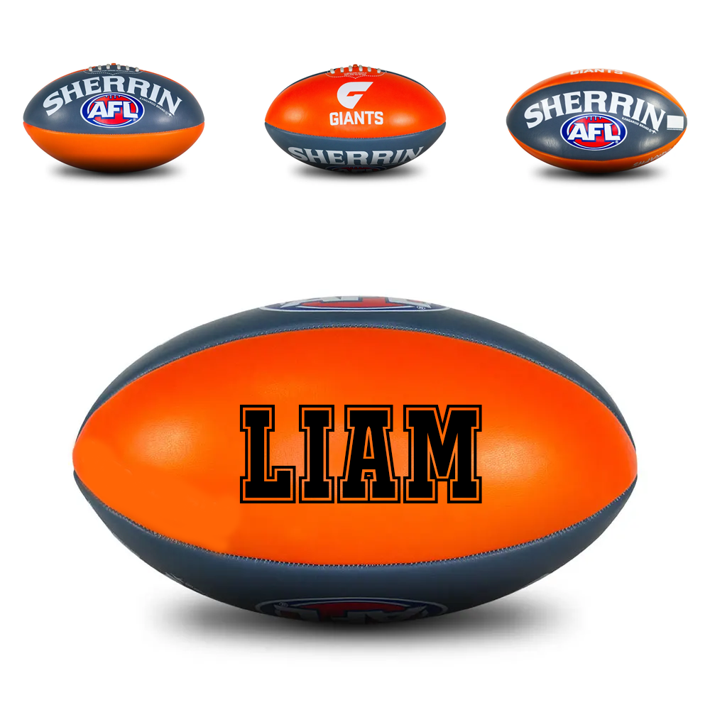Personalised AFL Official GWS Giants display football (size 3)