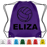 Load image into Gallery viewer, Personalised Netball Drawstring Bag
