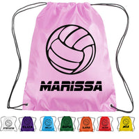 Load image into Gallery viewer, Personalised Netball Drawstring Bag

