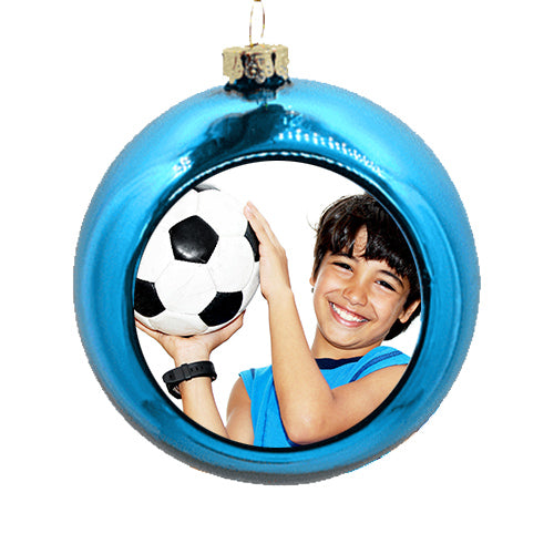 Personalised Blue Christmas Bauble