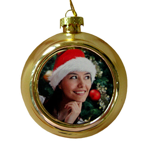 Personalised Gold Christmas Bauble