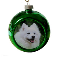 Load image into Gallery viewer, Personalised Green Christmas Bauble
