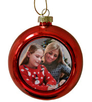 Personalised Red Christmas Bauble