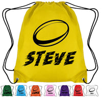 Load image into Gallery viewer, Personalised Rugby Drawstring Bag
