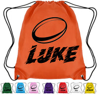 Load image into Gallery viewer, Personalised Rugby Drawstring Bag
